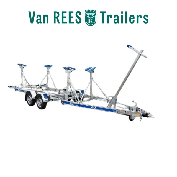 NR 04 KALF KIELBOOTTRAILER TANDEM GEREMD 3500KG LENGTE 8 M.